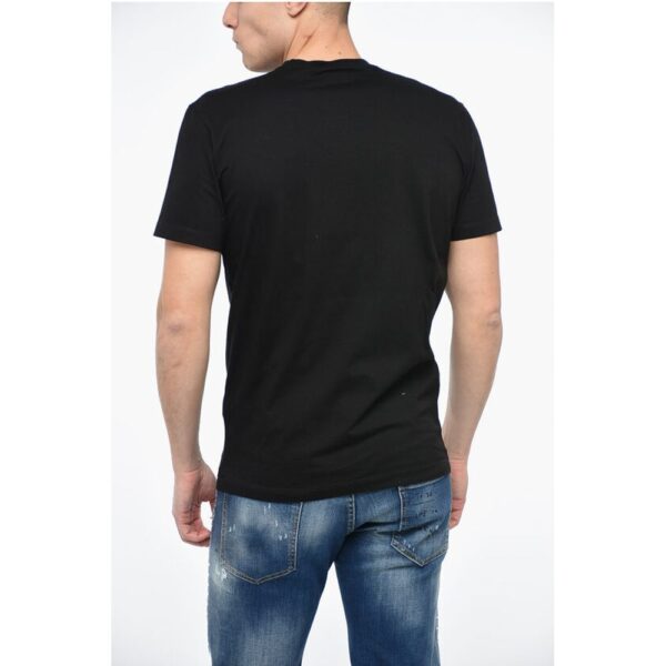 Dsquared² Crewneck COLOR WAVE T-Shirt with Multicolored Lettering - Image 2