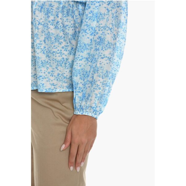 Samsoe Samsoe Floral-Motif GERTRUD Blouse with Puff Sleeve - Image 3