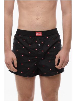 Diesel All-Over Monogram Embroidery Boxer