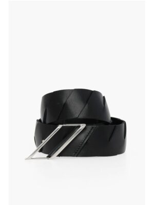 Bottega Veneta Calfskin FRENCH Belt with Decorative Buckle