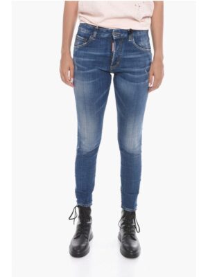 Dsquared² Dark Wash SKINNY FIT Denims with Belt Loops 14cm