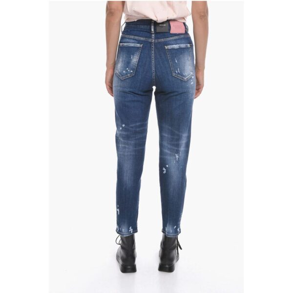 Dsquared² TWINPHONY Sketch Effect BOSTON FIT Denims 18cm - Image 2