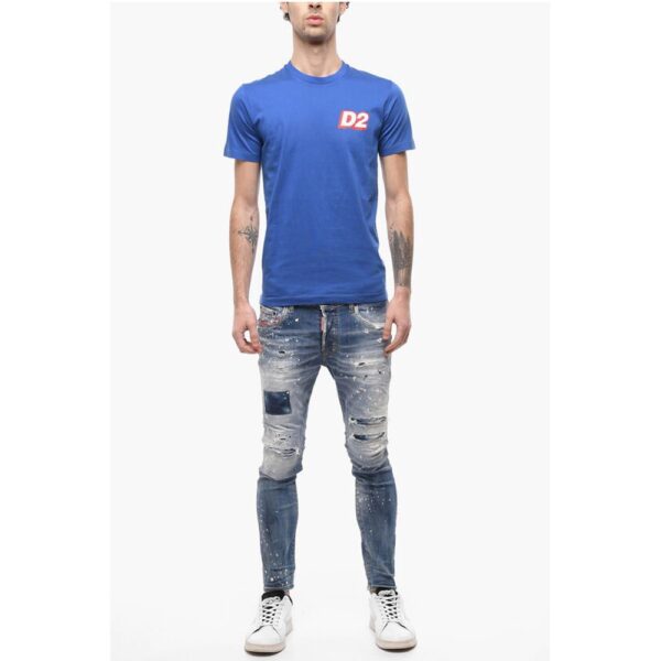 Dsquared² Plain T-shirt with D2 Print - Image 4