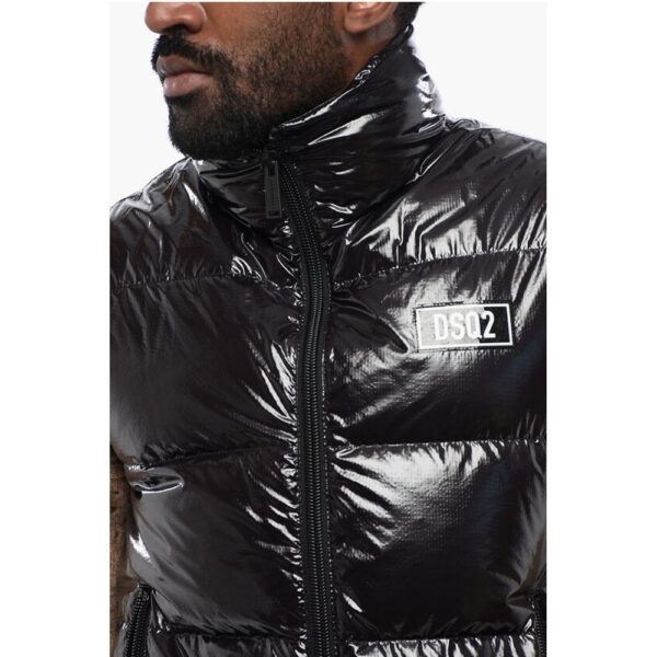 Dsquared² Nylon Down Vest Jacket with Logo - Image 7