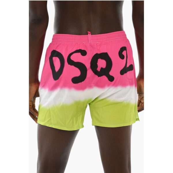 Dsquared² Swim Shorts with Spray Effect Logo - Image 2