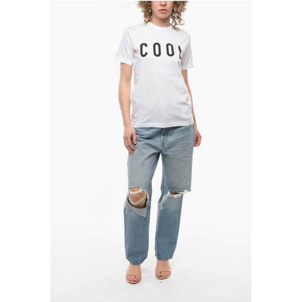 Dsquared² Smoke-fitting T-shirt with COOL Print - Image 4