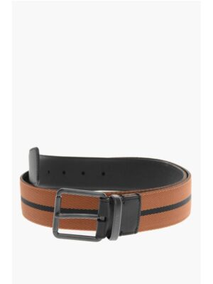 Ermenegildo Zegna Leather Inner Part Fabric Belt