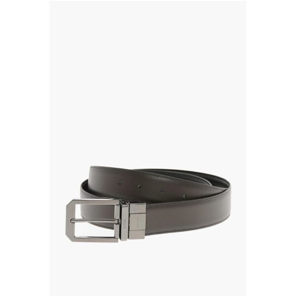 Ermenegildo Zegna Metal Buckle Leather Belt