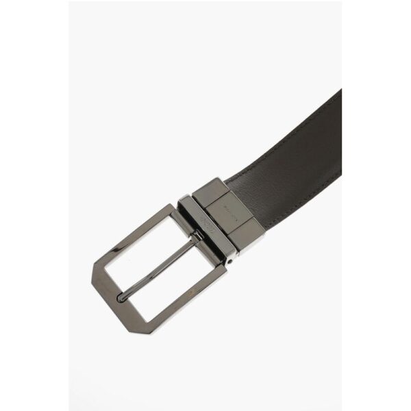 Ermenegildo Zegna Metal Buckle Leather Belt - Image 2
