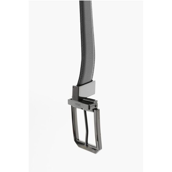 Ermenegildo Zegna Metal Buckle Leather Belt - Image 4