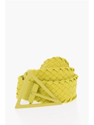Bottega Veneta Braided-rubber TRIANGLE Belt 40mm