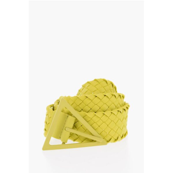 Bottega Veneta Braided-rubber TRIANGLE Belt 40mm
