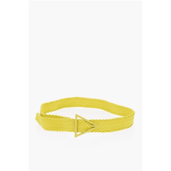 Bottega Veneta Braided-rubber TRIANGLE Belt 40mm - Image 2