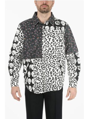 Vyner Articles Multi Patterned Denim Jacket