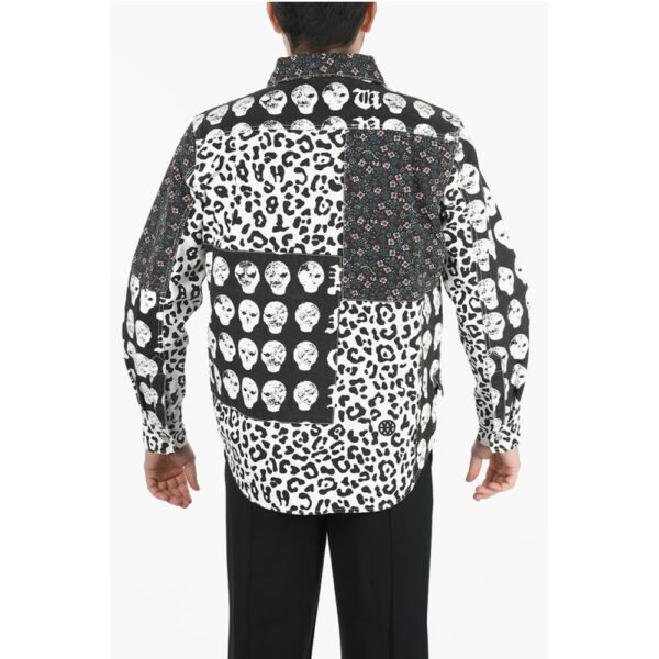 Vyner Articles Multi Patterned Denim Jacket - Image 2