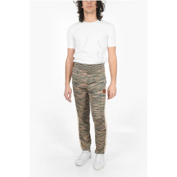 Palm Angels MISSONI Contrasting Band Knitted Pants - Image 4