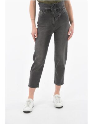 Ixos High Waist KRIPTON Cropped Jeans with Belt