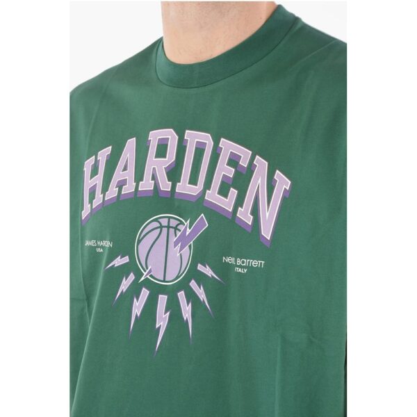 Neil Barrett JAMES HARDEN x NEIL BARRETT Crew Neck Printed Logo T-Shirt - Image 3
