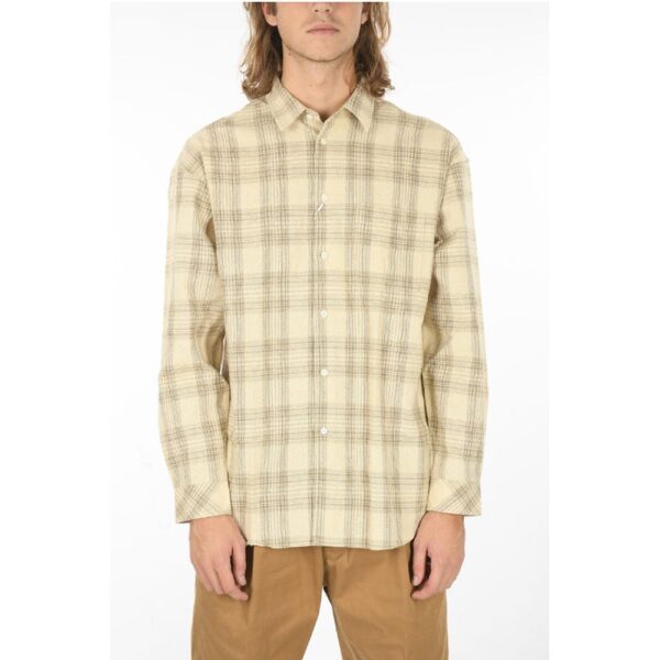 Samsoe Samsoe Plaid Checkered Linen-blend LUAN J Shirt with Breast Pocket