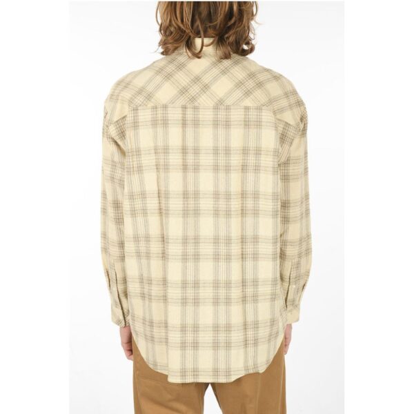 Samsoe Samsoe Plaid Checkered Linen-blend LUAN J Shirt with Breast Pocket - Image 2