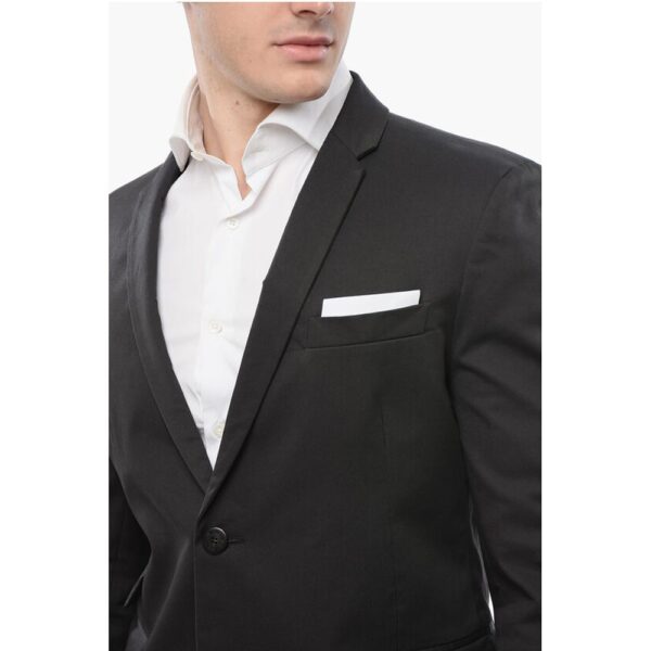 Neil Barrett 3-Pocketed Tech Cotton Suit with Notch Lapel - Image 3