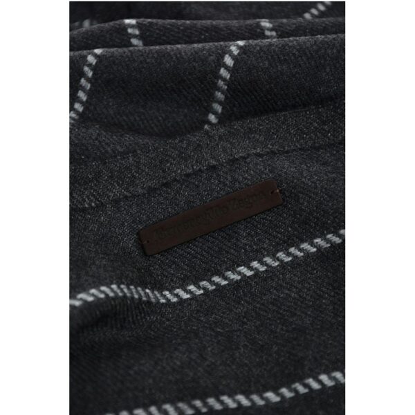 Ermenegildo Zegna Solid Color Scarf with Fringes - Image 3
