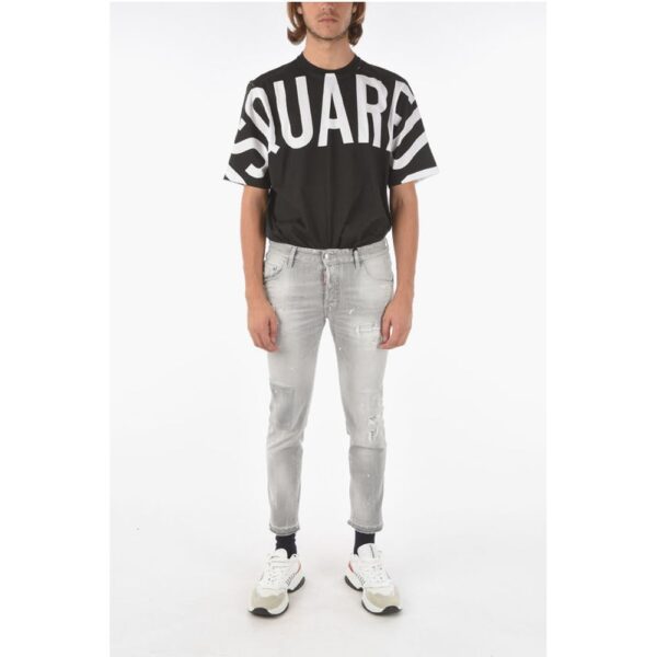 Dsquared² 16cm Distressed SKATER Jeans - Image 4