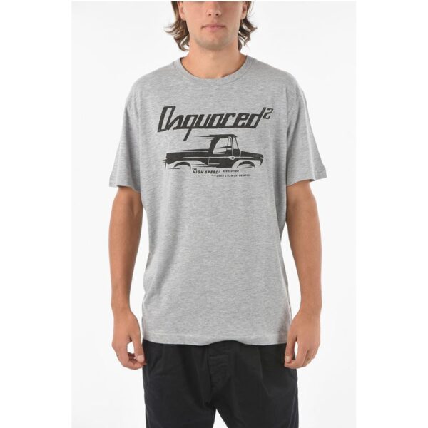 Dsquared² Flamed Cotton HIGH SPEED COOL FIT Printed T-shirt