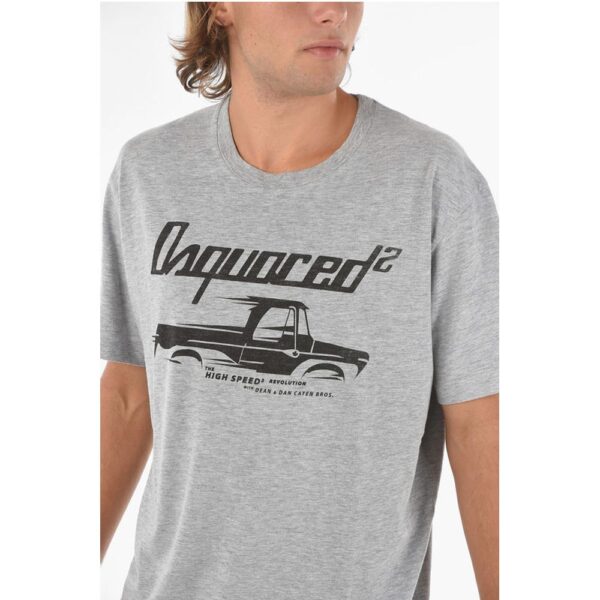 Dsquared² Flamed Cotton HIGH SPEED COOL FIT Printed T-shirt - Image 3