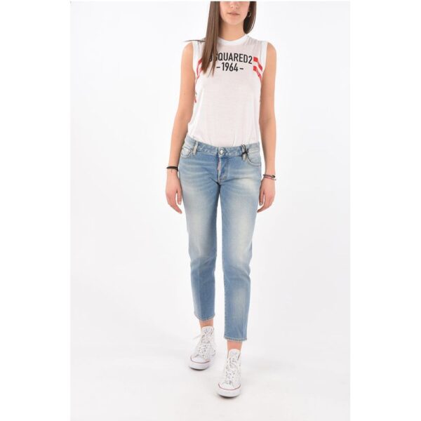 Dsquared² Low Rise JENNIFER CROPPED Denims - Image 4