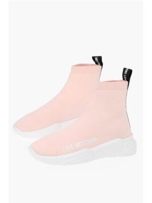 Moschino LOVE Sock High-top Sneakers GOMMA35 with Logo