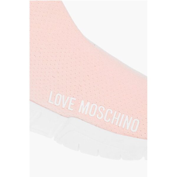 Moschino LOVE Sock High-top Sneakers GOMMA35 with Logo - Image 4