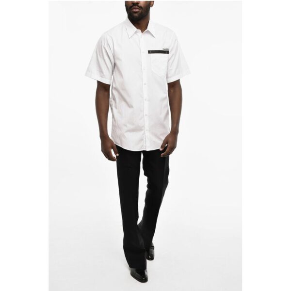 Dsquared² popeline spread collar shirt with breast pocket - Image 4