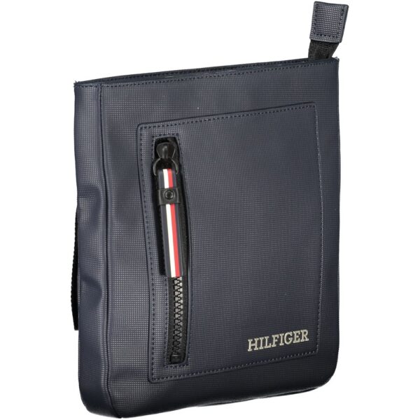 Tommy Hilfiger Chic Blue Shoulder Bag with Contrasting Details - Image 3