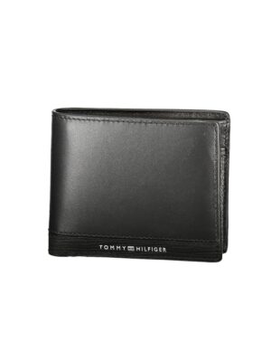 Tommy Hilfiger Black Leather Men Wallet
