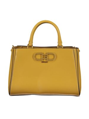 Guess Jeans Yellow Polyethylene Handbag