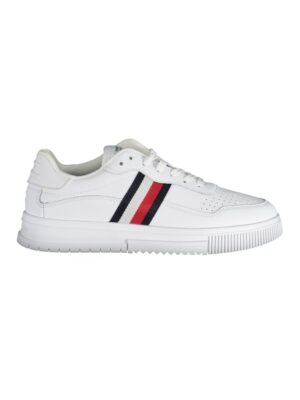 Tommy Hilfiger White Leather Men Sneaker