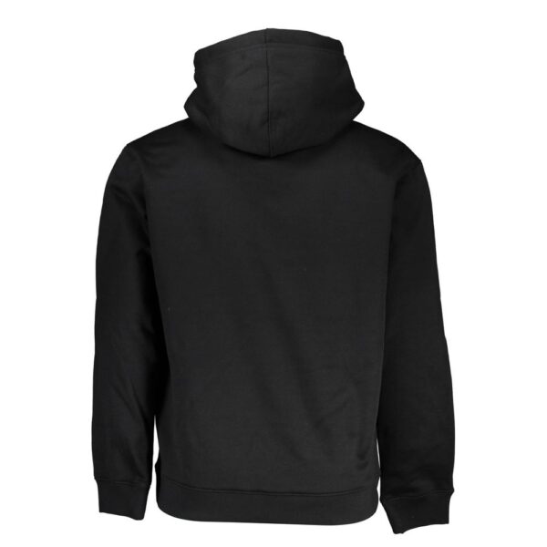 Calvin Klein Sleek Fleece Hooded Sweatshirt in Black - Image 3