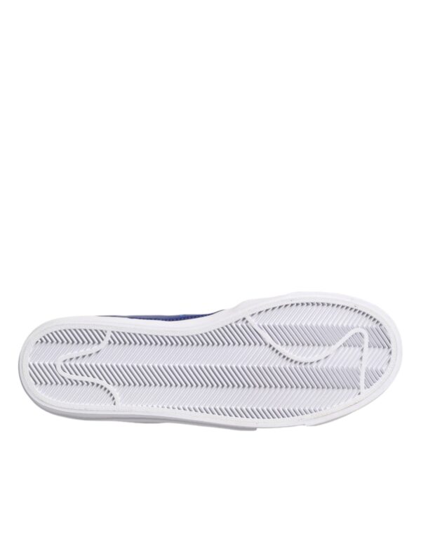 Nike White Blue Lace Up Low Top Drop-Type PRM Sneakers Shoes - Image 7