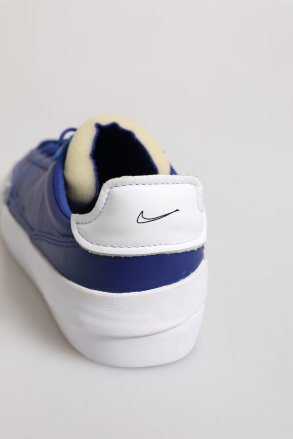 Nike White Blue Lace Up Low Top Drop-Type PRM Sneakers Shoes - Image 8