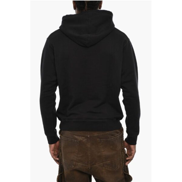 Dsquared² Solid Color Hoodie with Embossed Logo - Image 2