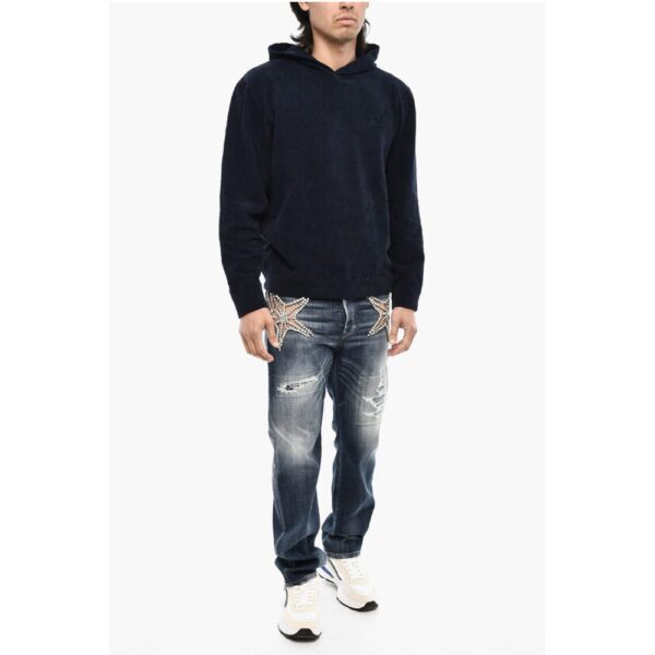 Dsquared² Terry Cotton Hoodie with Monogram - Image 4