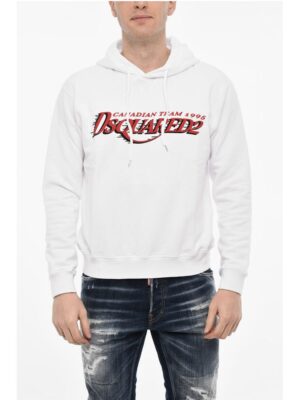 Dsquared² Cotton Hoodie with Logo Print