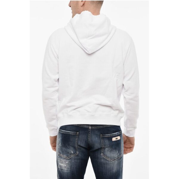 Dsquared² Cotton Hoodie with Logo Print - Image 2