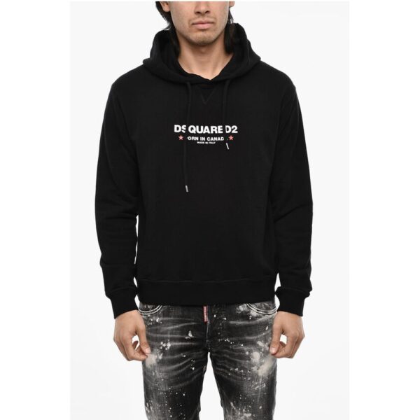 Dsquared² Cotton Hoodie with print