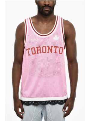 Dsquared² Perforated Tank Top with Contrast Bands
