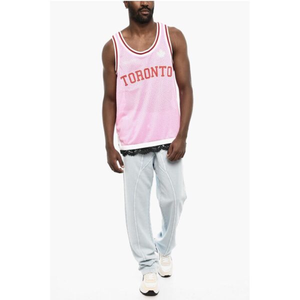 Dsquared² Perforated Tank Top with Contrast Bands - Image 5