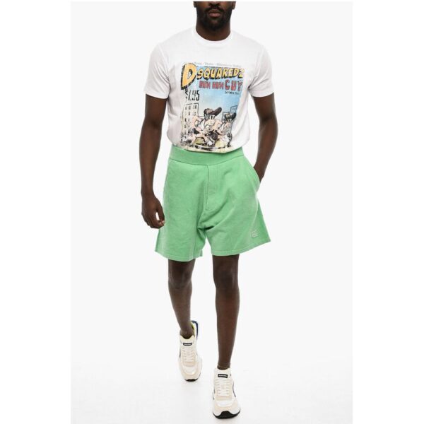 Dsquared² 3 Pockets Terry Cotton Shorts - Image 4