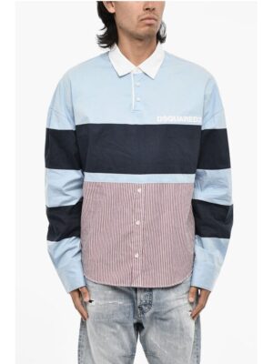Dsquared² 3 Button Casual Shirt with Striped Hem