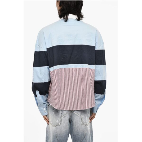 Dsquared² 3 Button Casual Shirt with Striped Hem - Image 2